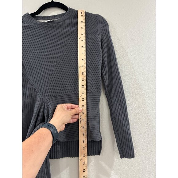 Brochu Walker Dean Blouse Wool Gray size medium color Gray - Picture 6 of 8